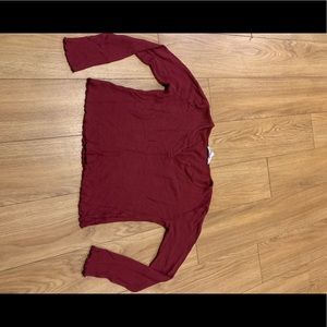 Red crop top size medium